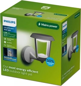 Philips - Lampă de perete pentru exterior NUVY LED/4,3W/230V 2700K IP44