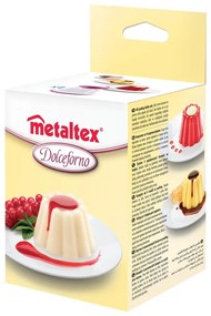 Set 4 forme pentru budincă Metaltex, ø 8 x 7 cm