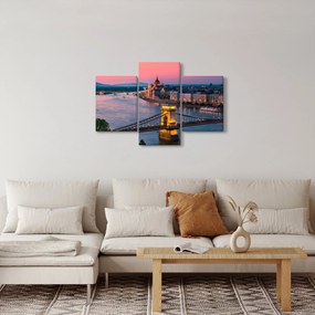 Tablou - Panorama orașului Budapesta, Ungaria (90x60 cm)