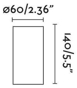 Aplica design modern minimalist TEN-140 alba 62170