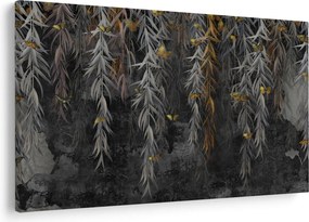 Tablou - Crenguțe de salcie, fundal negru (90x60 cm)