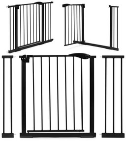 Șină de siguranță 74-105 cm pentru scări și uși din metal și lemn negru