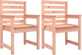 vidaXL Scaune de grădină, 2 buc., 60x48x91 cm, lemn masiv douglas