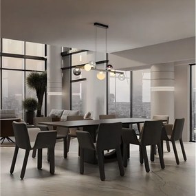 Lustra LED globuri sticla colorata SILENZIO