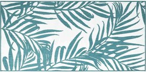 vidaXL Covor de exterior, acvamarin/alb, 80x150 cm, design reversibil