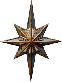 Oglinda de perete decorativa, din rasina, Constellation