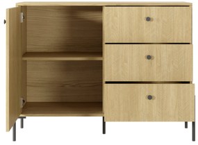 Comodă Scandia D3S (Stejar scandi + jedlička scandi). 1071388
