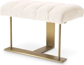 Taburete elegant design LUX McGuire, boucle crem 115662 HZ