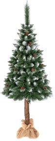 Brad de Crăciun cu conuri de pin și decorațiuni 220 cm