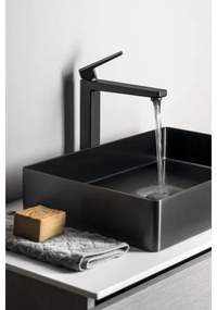 Sapho - Baterie lavoar TURSI, 28 cm, negru mat