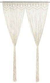 vidaXL Perdea macrame, 140 x 240 cm, bumbac
