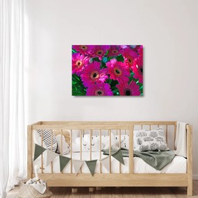 Tablou pe sticlă - floare (70x50 cm)