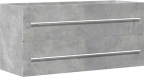 vidaXL Dulap de chiuvetă, gri beton, 100x38,5x48 cm, PAL