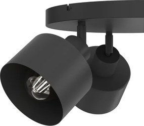 Lampă spot PARKLA, 3 x E27, 15 W, 230 V, negru