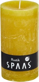 Lumanare coloana SPAAS RUSTIK 13 cm galbena