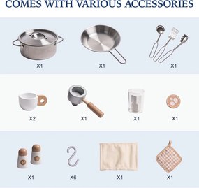 Bucatarie copii din lemn moderna neagra