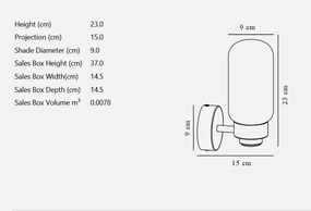 Aplica de perete pentru baie stil minimalist nordic IP44 Tutan
