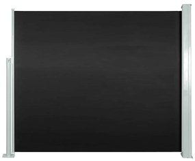 vidaXL Copertină laterală retractabilă, negru, 120x300 cm
