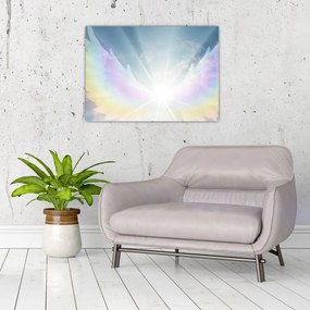Tablou pe sticlă - Aura angelică (70x50 cm)