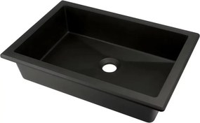 Lavoar sub blat negru Deante Correo 50 cm