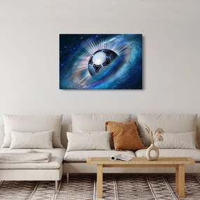 Tablou - Fotbal în spațiu (90x60 cm)