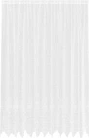 vidaXL Cortină din Dantelă cu perdele Alb 280 x 300 cm Poliester