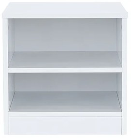 Noptieră Miami deschisă 40x40 cm alb-alb