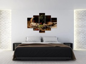 Tablou cu sparanghel pe masă (150x105 cm)