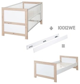 Pătuț alb/în culoare naturală 70x140 cm Malo – Roba