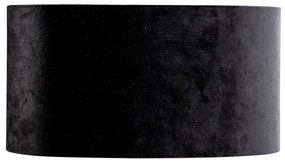 Abajur din catifea negru oval 35/23/18