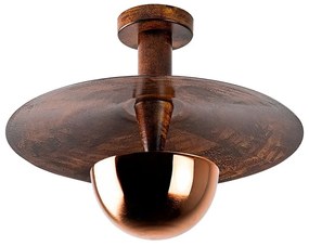 Lustră arămie cu abajur din metal ø 38 cm Kurt – Opviq lights