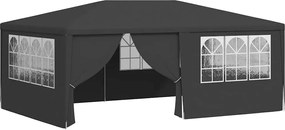 vidaXL Cort petrecere profesional pereți laterali antracit 4x6m 90g/m²