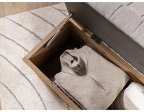 Bancă gri deschis/în culoare naturală Oceane – Bobochic Paris