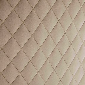 Set de 2 scaune tapițate pentru sufragerie din catifea, design cu cusături și nasturi, 50x46x91 cm, maro deschis