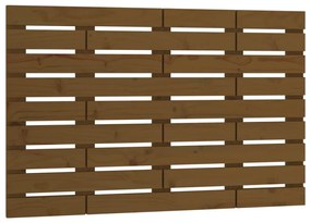 vidaXL Tăblie de pat pentru perete, maro miere, 81x3x63 cm, lemn pin