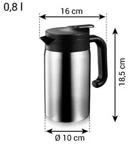 Termos cu capac de dozare Tescoma CONSTANT 0,8 l,oțel inoxidabil