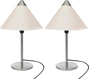 vidaXL Lămpi 2 pcs Alb 25 x 25 x 40 cm Hârtie