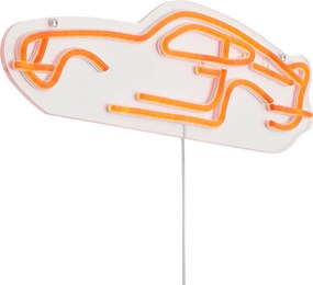 Lampă de perete neon portocalie cu LED - Mașină