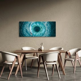 Tablou marea cu barca (120x50 cm)