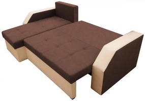 Coltar extensibil Madrid, 226x145x79 cm, 2 lazi depozitare, Reversibil, Maro/Bej