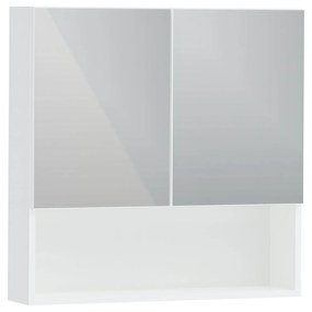Corp Baie Tejo, Suspendat, 2 Usi, Alb, cu oglinzi, 70 x 17 x 70 cm