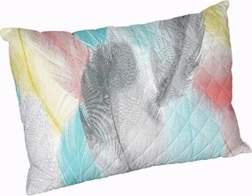 Set Alcam, Peacock, perna microfibra 50x70 cm si pilota matlasata 140x200 cm