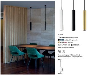 Pendul modern design minimalist STAN auriu 43756