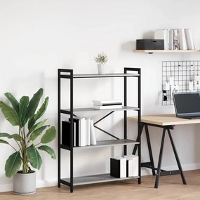 vidaXL Bibliotecă sonoma gri 80 x 30 x 118 cm Lemn compozit