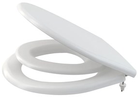 Capac WC cu colac pentru copii integrat, Antibacterial, SoftClose, alb