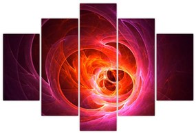 Tabloul modern cu abstracțiune roz (150x105 cm)