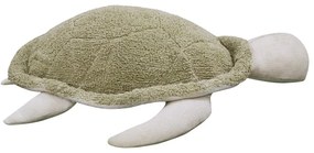 Fotoliu puf pentru copii verde/crem Mrs. Turtle – Lorena Canals