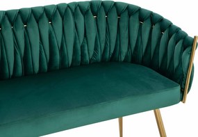 HR750 Verde din Caifea Canapea cu Picioare Aurii