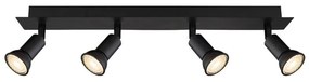 Plafoniera 4L design modern Drew negru