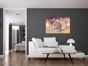 Tablou - Mandala cu elemente (90x60 cm)